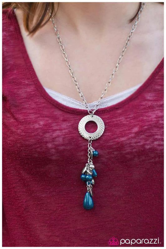 Paparazzi Necklace ~ Pulling Out All the Stops - Blue