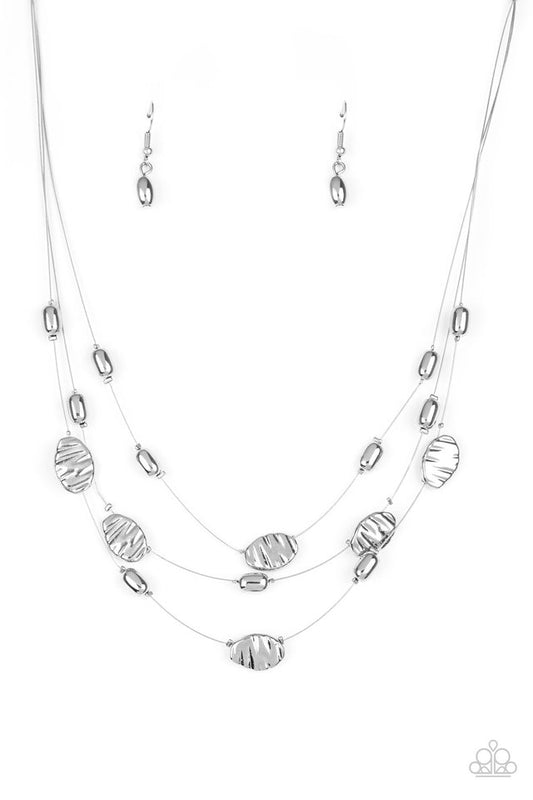 Top ZEN - Silver - Paparazzi Necklace Image