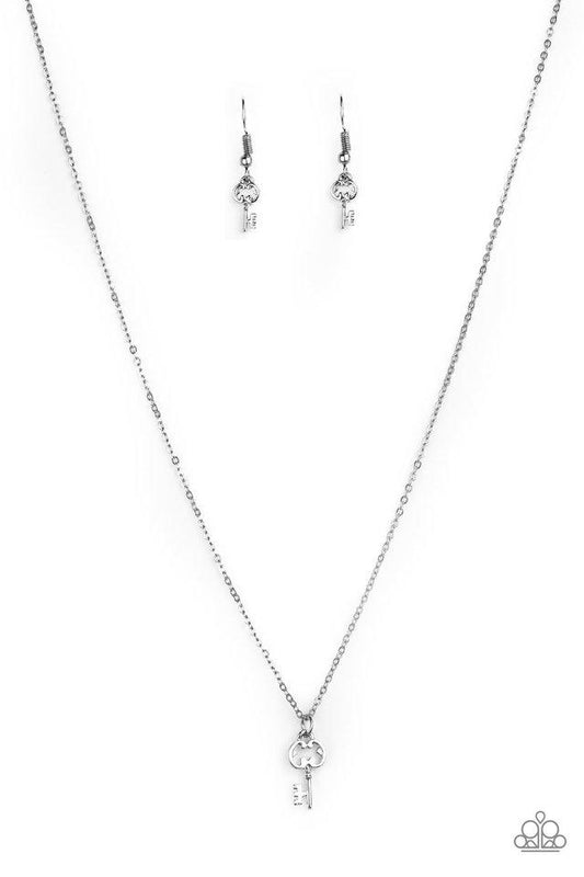 Paparazzi Necklace ~ Very Low Key - Silver