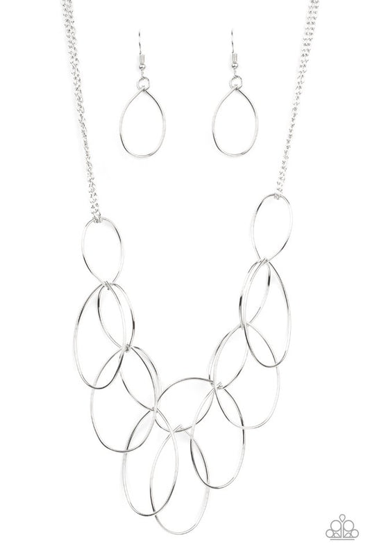 Top-TEAR Fashion - Silver - Paparazzi Necklace Image