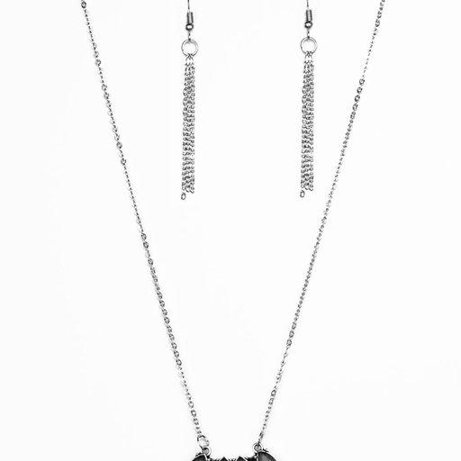 Collar Paparazzi ~ Deco Decadence - Plata