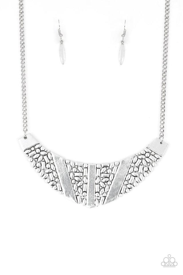 Collar Paparazzi ~ Terra Trailbreaker - Plata