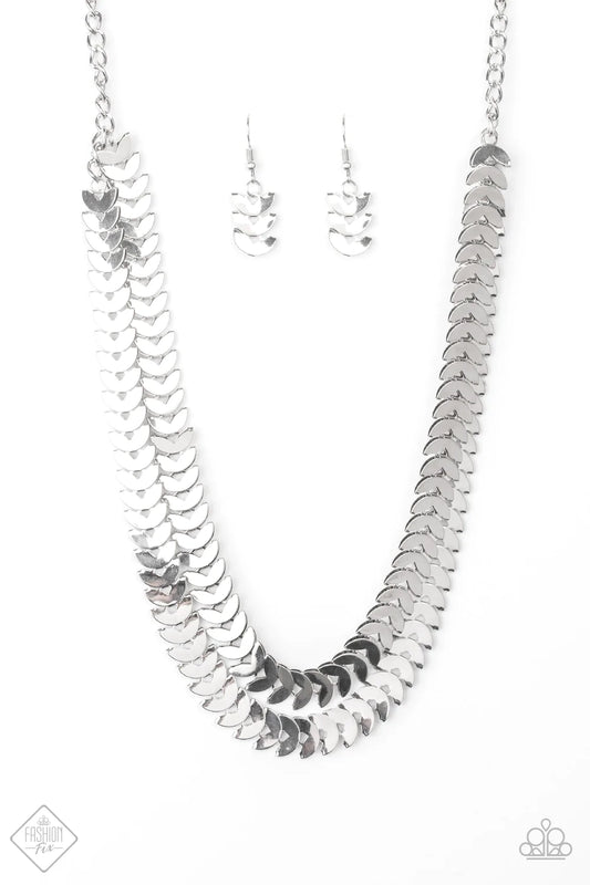 Paparazzi Necklace ~ Industrial Illumination  - Silver