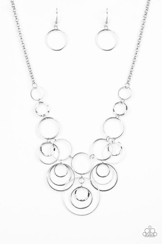 Paparazzi Necklace - Break The Cycle - Silver