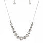 Paparazzi Necklace ~ Crystal Carriages - Silver
