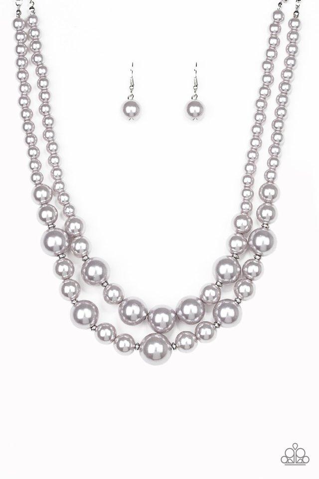 Paparazzi Necklace ~ The More The Modest - Silver
