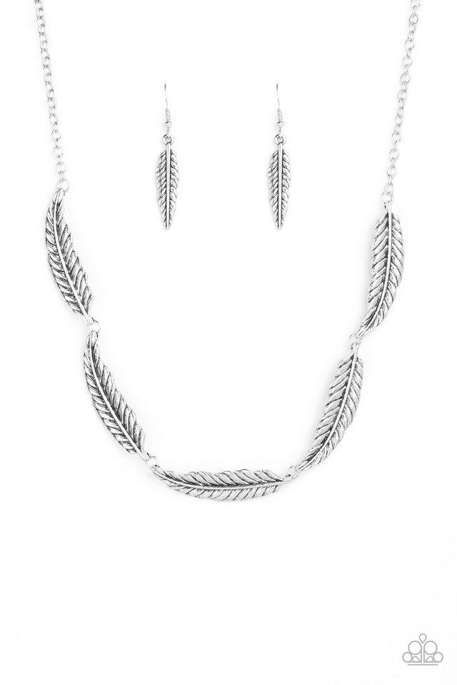 Paparazzi Necklace ~ Light Flight - Silver