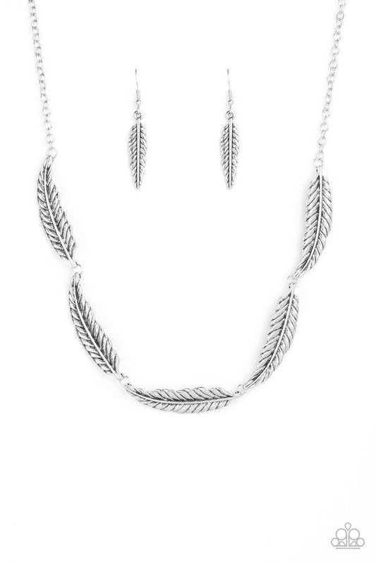 Paparazzi Necklace ~ Light Flight - Silver