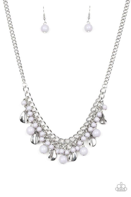 Paparazzi Necklace ~ Summer Showdown - Silver