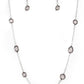 Glassy Glamorous - Silver - Paparazzi Necklace Image