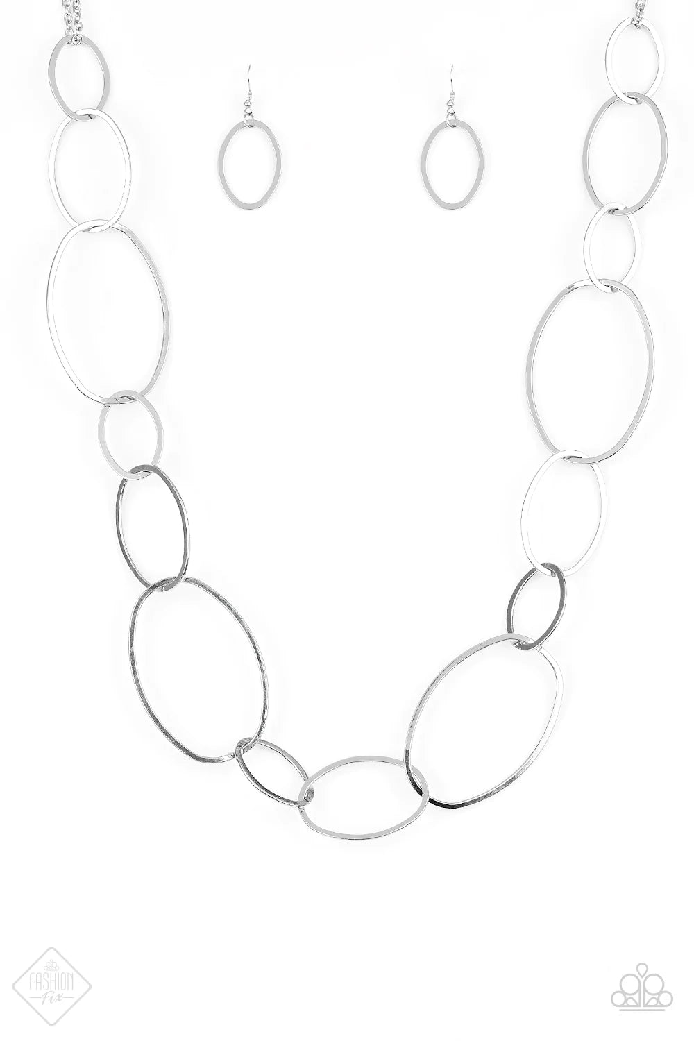 Paparazzi Necklace ~ City Circuit  - Silver