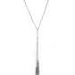 Timeless Tassels - White - Paparazzi Necklace Image