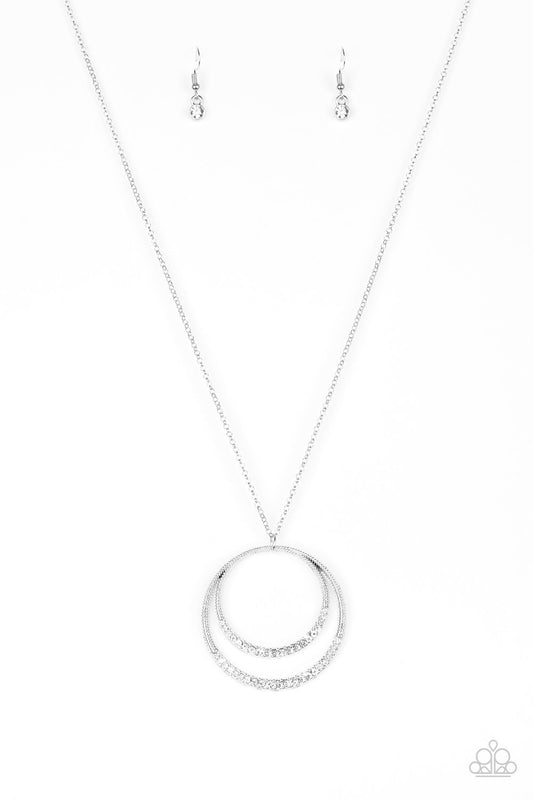 Paparazzi Necklace ~ Front and EPICENTER - White
