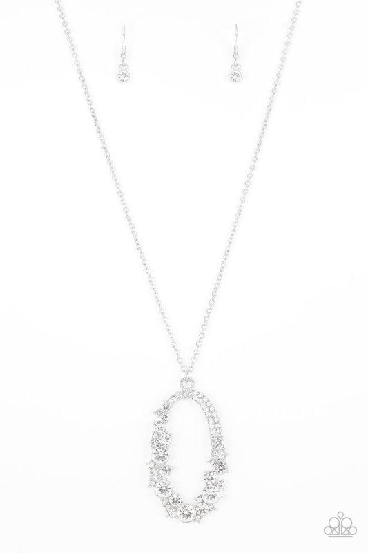 Paparazzi Necklace ~ Spotlight Social - White