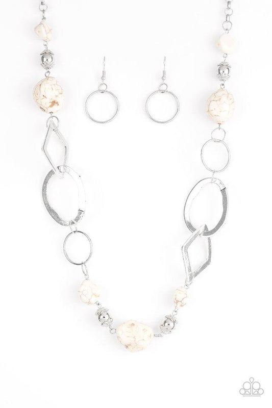 Paparazzi Necklace ~ Thats TERRA-ific! - White