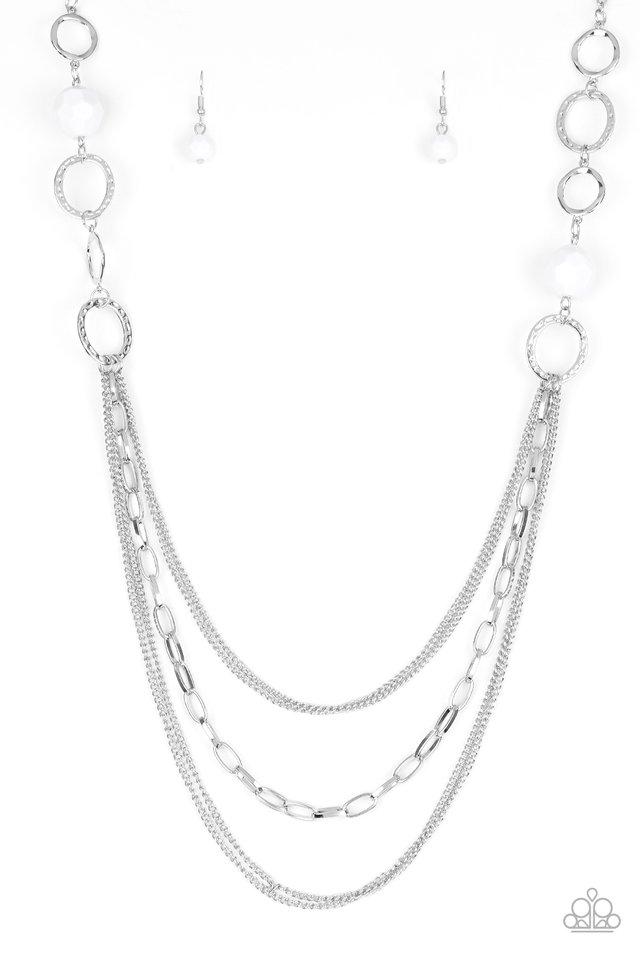 Paparazzi Necklace ~ Margarita Masquerades - White