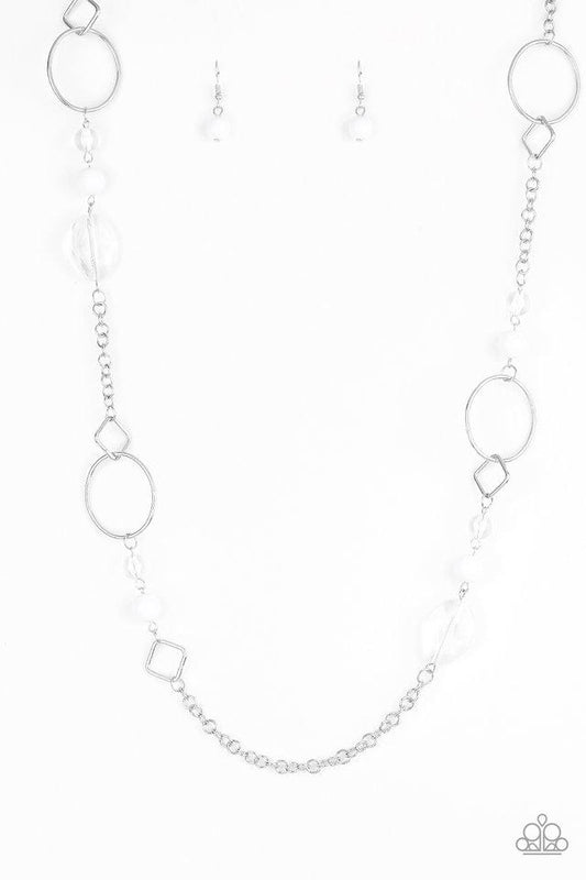 Paparazzi Necklace ~ Very Visionary - White