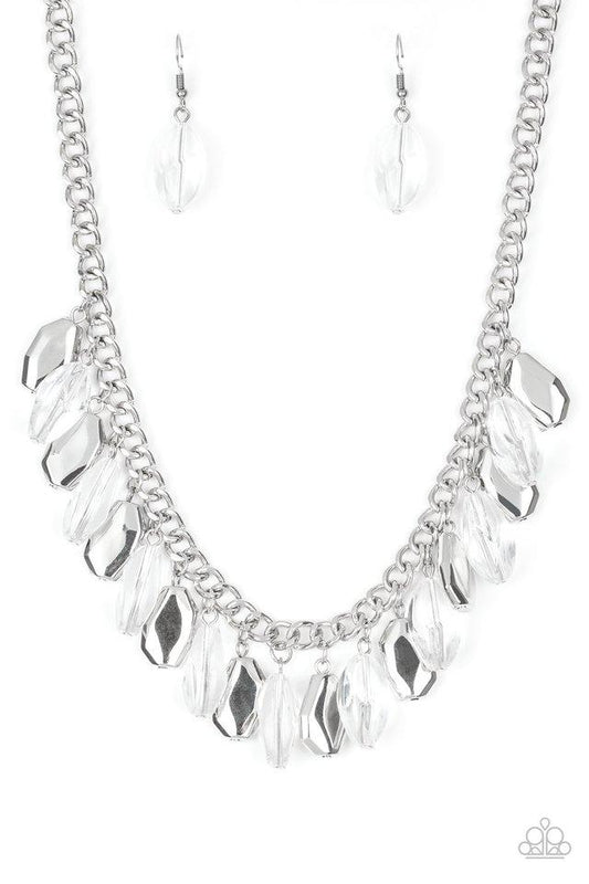 Paparazzi Necklace ~ Fringe Fabulous - White