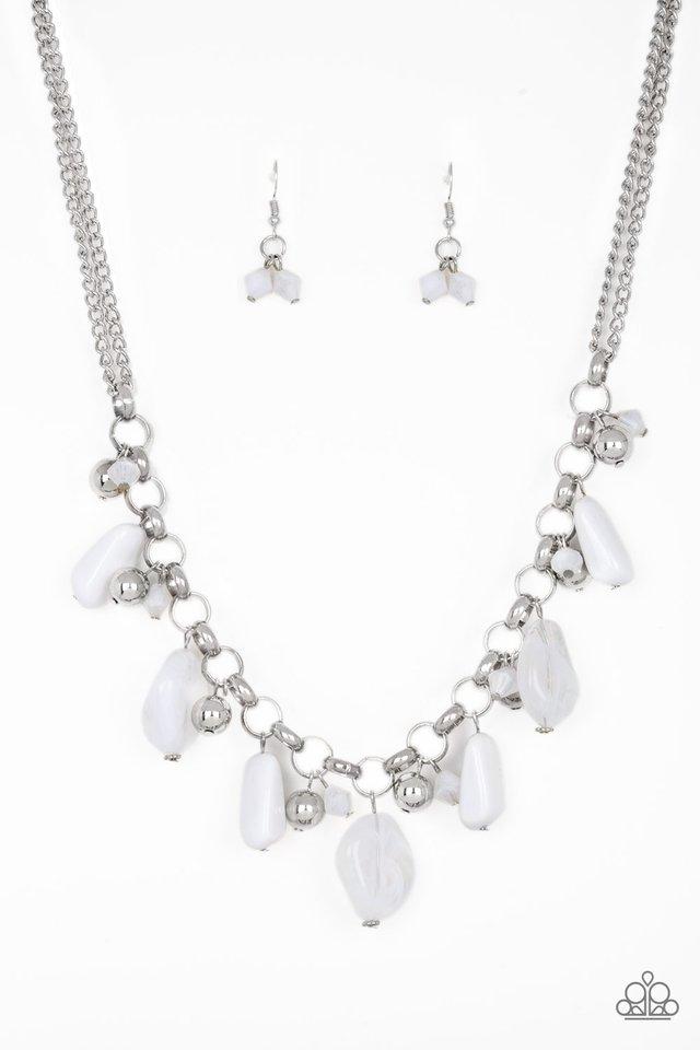 Paparazzi Necklace ~ Grand Canyon Grotto - White