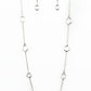 Glassy Glamorous - White - Paparazzi Necklace Image