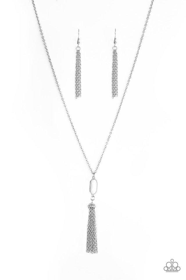 Paparazzi Necklace ~ Tassel Tease - White