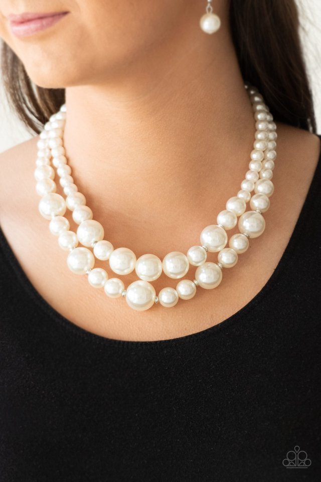 The More The Modest - White - Paparazzi Necklace Image