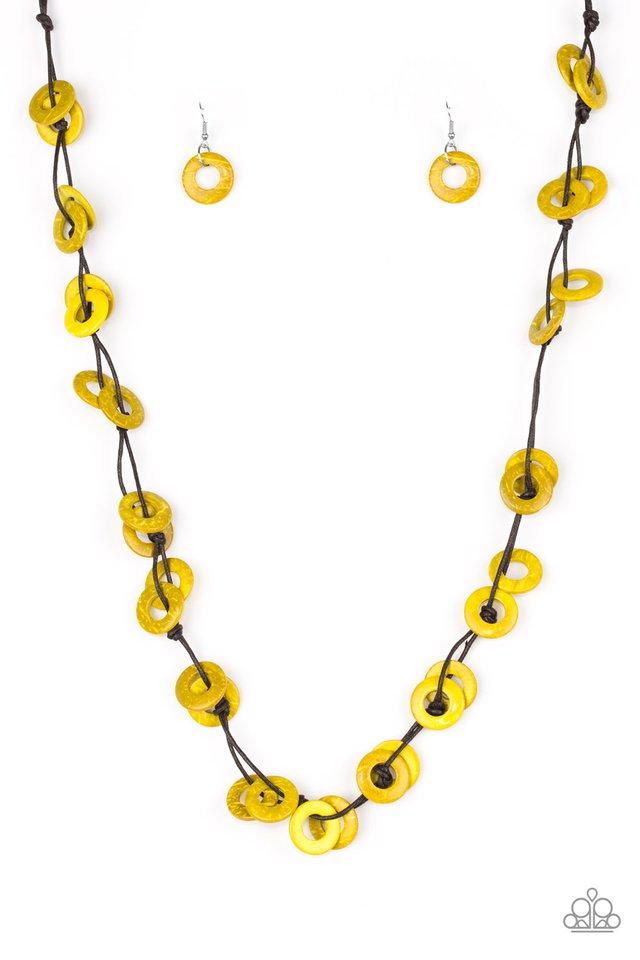 Paparazzi Necklace ~ Waikiki Winds - Yellow