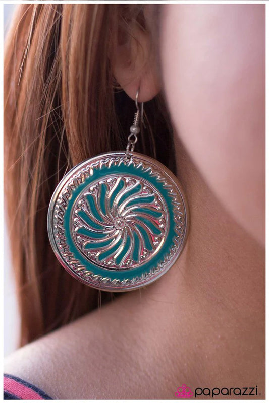 Pendiente Paparazzi ~ Un salto, un brinco y un brinco - Azul