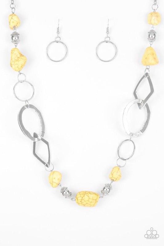 Paparazzi Necklace ~ Thats TERRA-ific! - Yellow