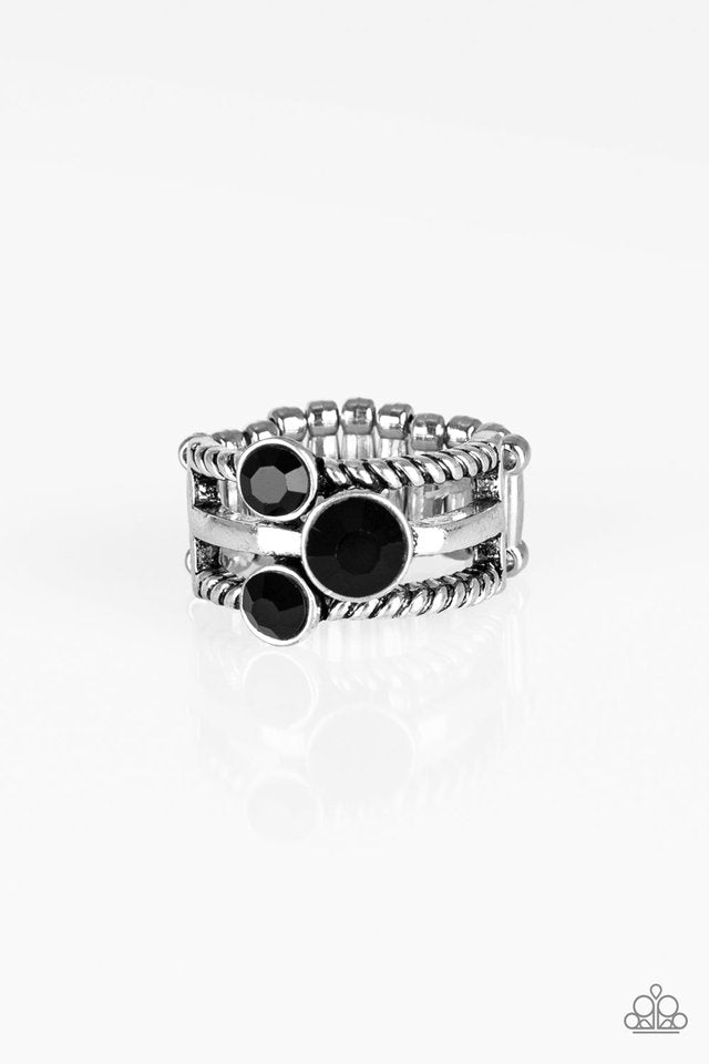 Head In The Stars - Black - Paparazzi Ring Image