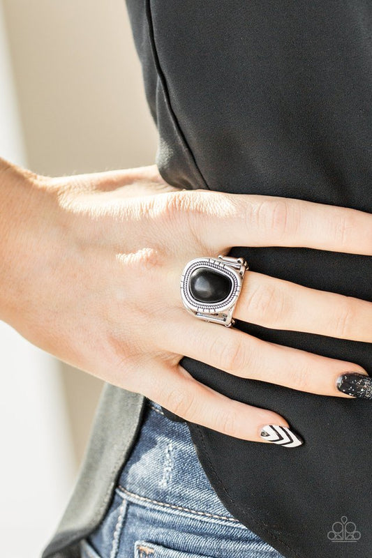 Out On The Range - Black - Paparazzi Ring Image