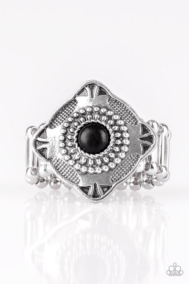 Paparazzi Ring ~ Four Corners Fashion - Black