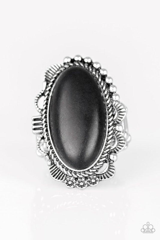 Anillo Paparazzi ~ Gama abierta - Negro