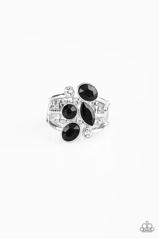 Metro Mingle - Black - Paparazzi Ring Image