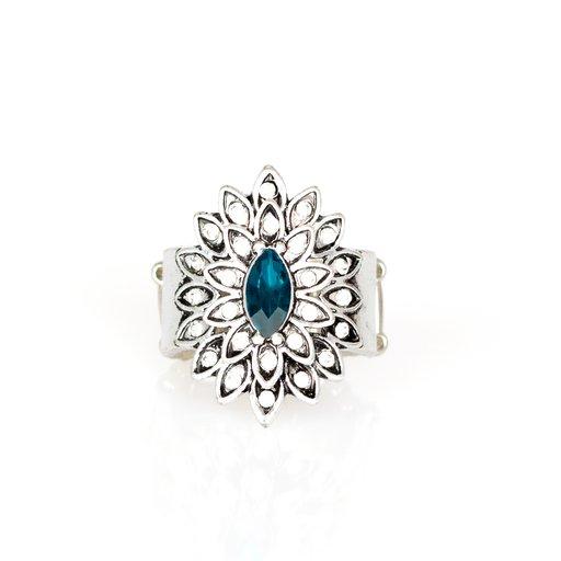 Paparazzi Ring ~ Blooming Fireworks - Blue