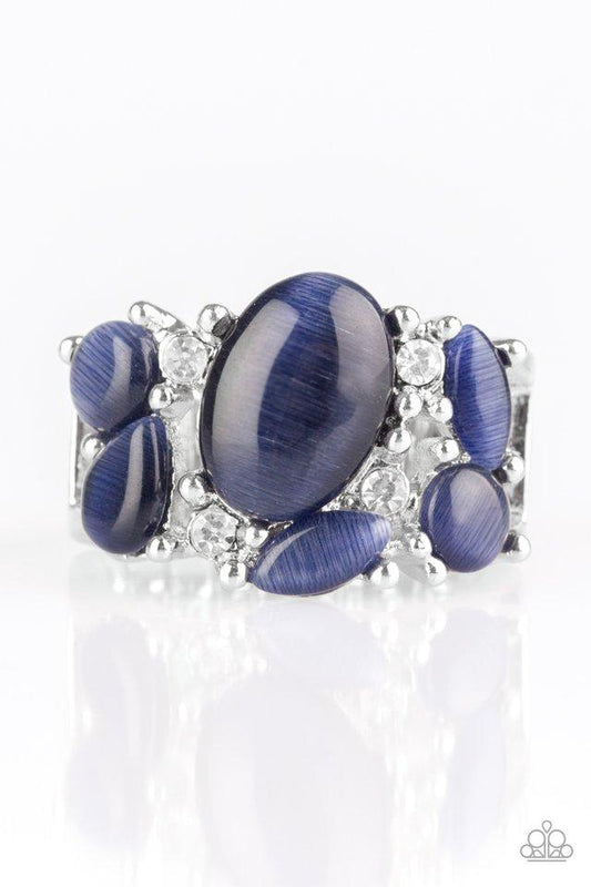 Paparazzi Ring ~ Modern Moonwalk - Blue