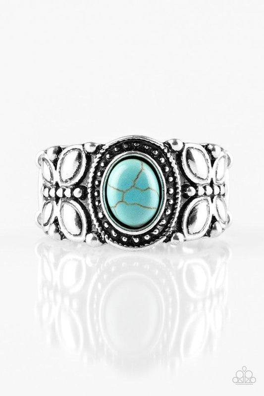 Anillo Paparazzi ~ Butterfly Belle - Azul