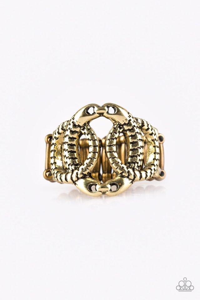 Paparazzi Ring ~ TRIO de Janeiro - Brass