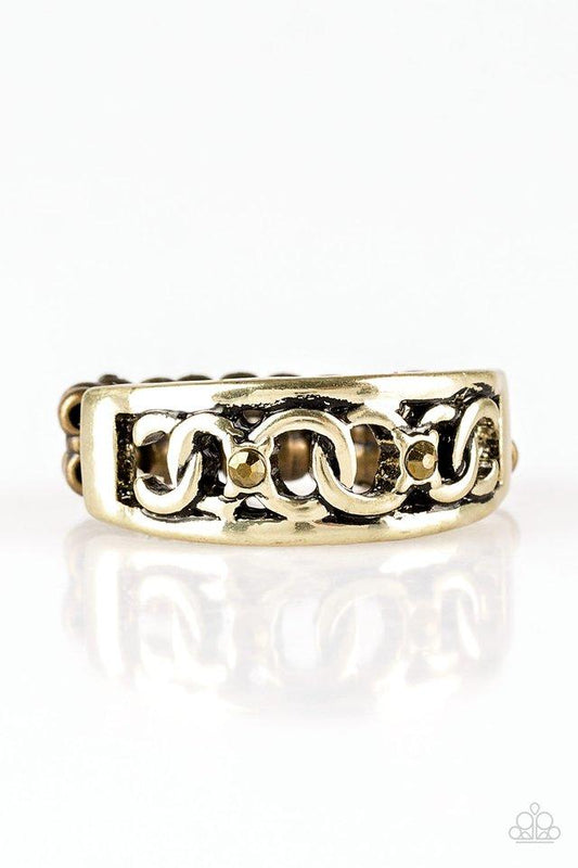 Paparazzi Ring ~ Street Cred - Brass