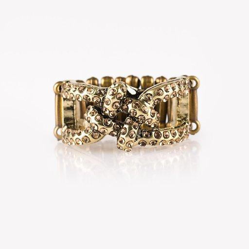 Paparazzi Ring ~ Can Only Go UPSCALE From Here - Brass