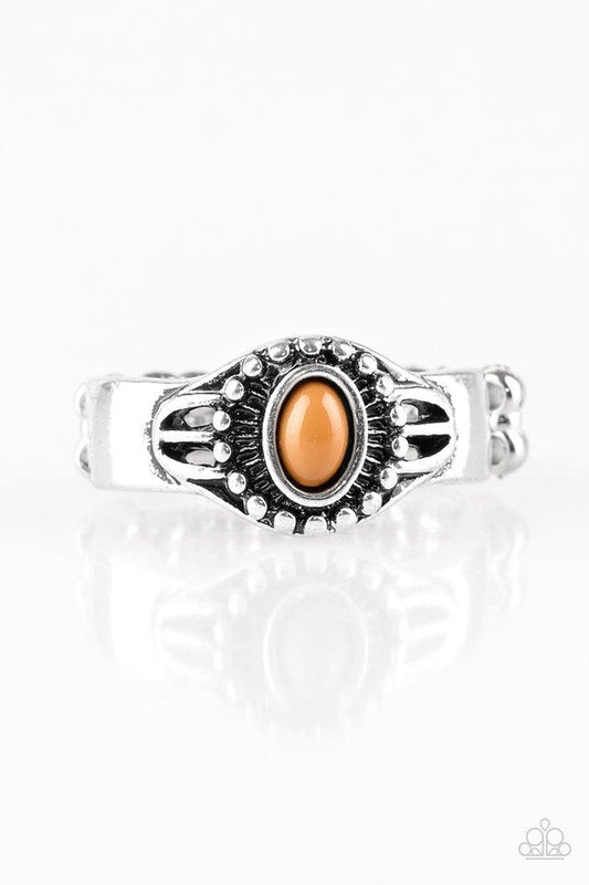 Paparazzi Ring ~ Right On TREK - Brown