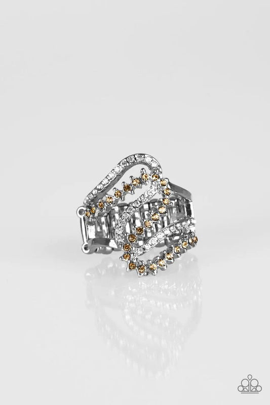 Paparazzi Ring ~ Make Waves - Brown