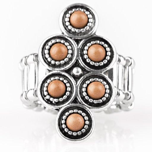 Paparazzi Ring ~ River Rock Rhythm - Brown