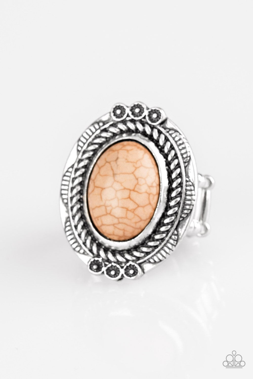 Paparazzi Ring ~ Tumblin Tumbleweeds - Brown