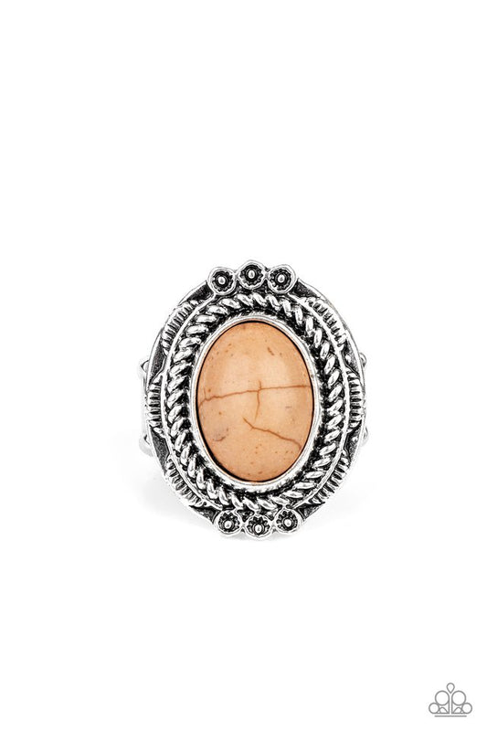 Tumblin Tumbleweeds - Brown - Paparazzi Ring Image