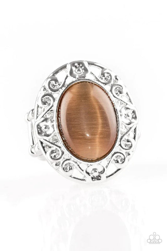 Paparazzi Ring ~ Moonlit Marigold - Brown