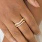 Elite Squad - Gold - Paparazzi Ring Image