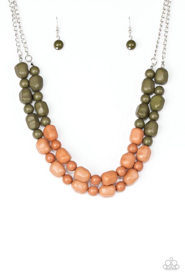 Paparazzi Necklace ~ Island Excursion - Green