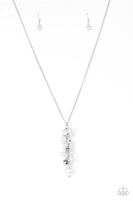 Paparazzi Necklace ~ Ballroom Belle - White