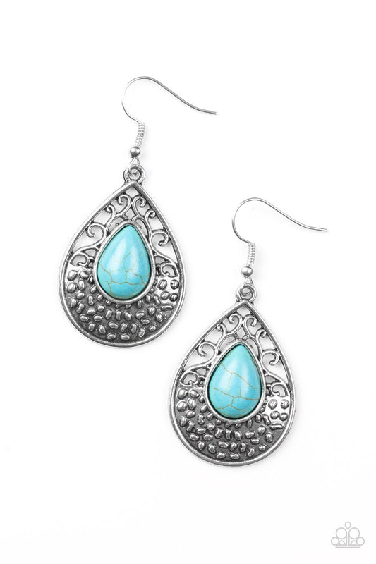 Paparazzi Earring ~ Tucson Tunes - Blue